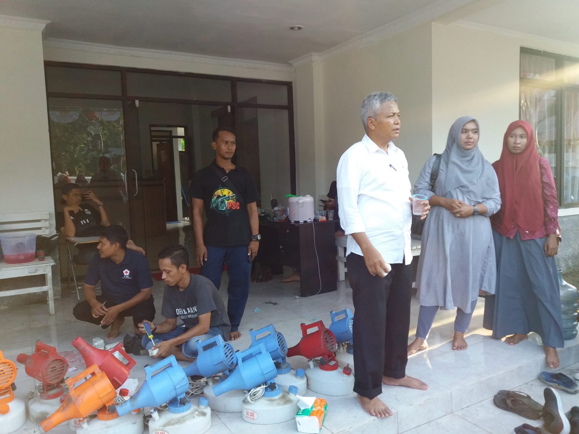 PMI Aceh Besar Luncur Program Spraying Anti Virus Dan Bakteri