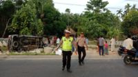 Akibat Mengantuk Pengemudi Mobil Xenia Tabrak Pengendara Vixion
