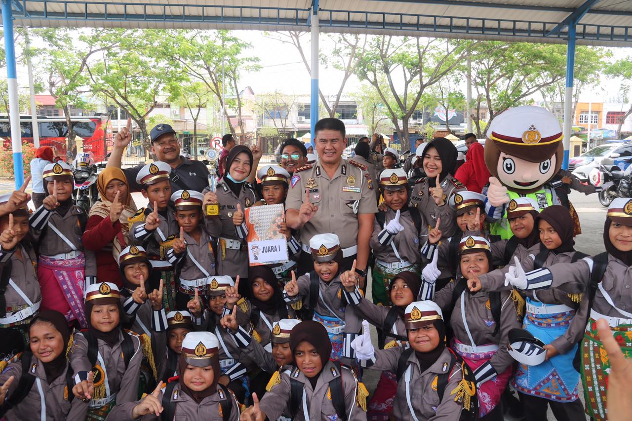 Dirlantas Polda Aceh Gelar Lomba Polisi Cilik