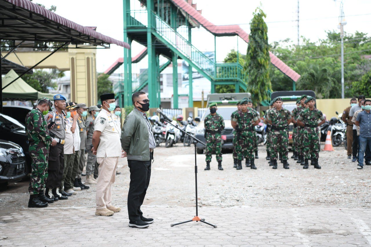 Unsur Satpol-PP dan TNI-Polri Gelar Apel Gabungan Terpadu