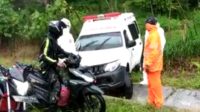 Mobil Ambulans Bawa Pasien Corona Asal Abdya Kecelakaan di Aceh Jaya