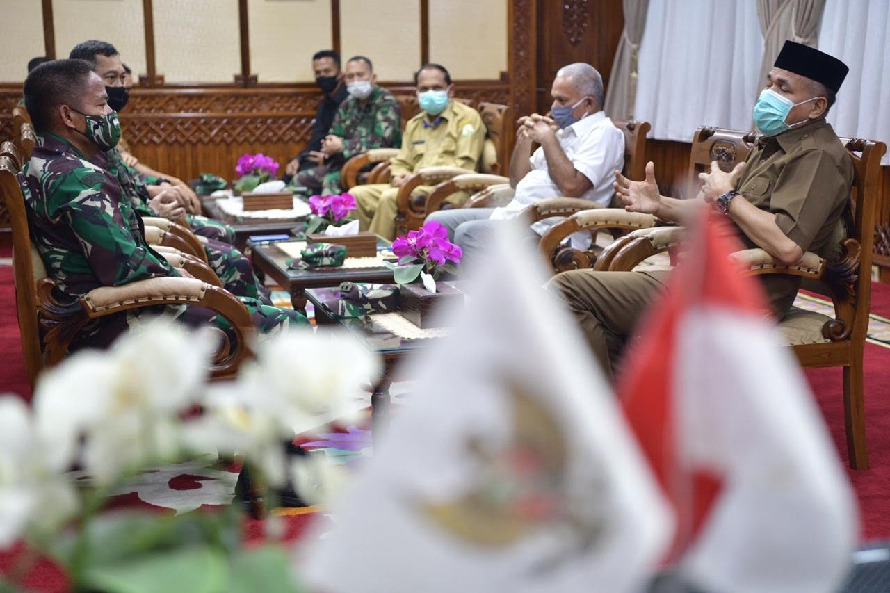Plt Gubernur Terima Kunjungan Silaturahmi Pangdam Iskandar Muda Baru