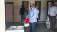 Anggota DPRK Aceh Besar Ikut Desinfektan Bersama Relawan PMI