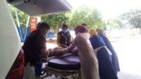 Hilang Kendali Pengendara Sepmor Terperosok Kebawah Jembatan
