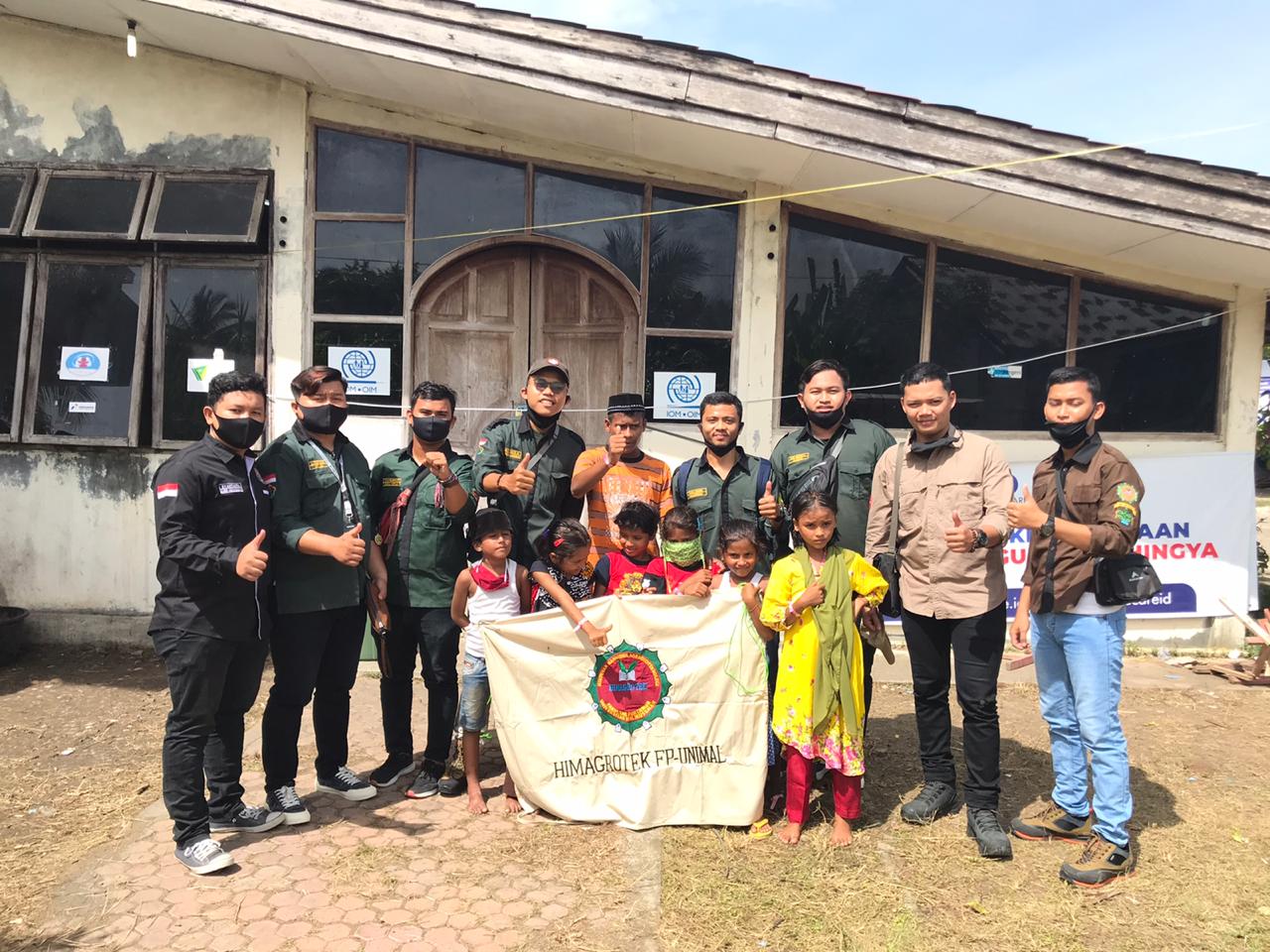 Himagrotek Unimal Salurkan Bantuan Untuk Pengungsi Rohingya