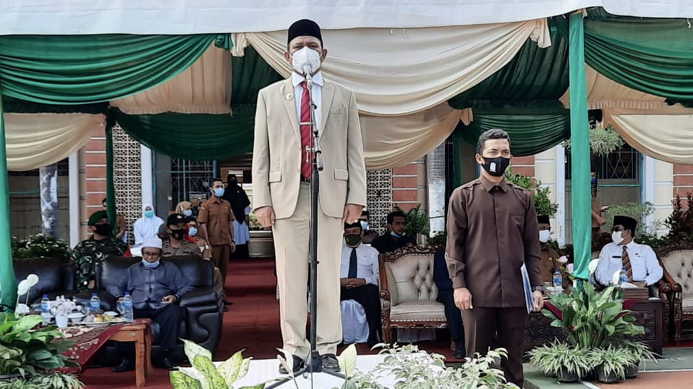 Bupati Aceh Besar Pimpin Upacara Hari Amal Bakti Kemanag Ke-75