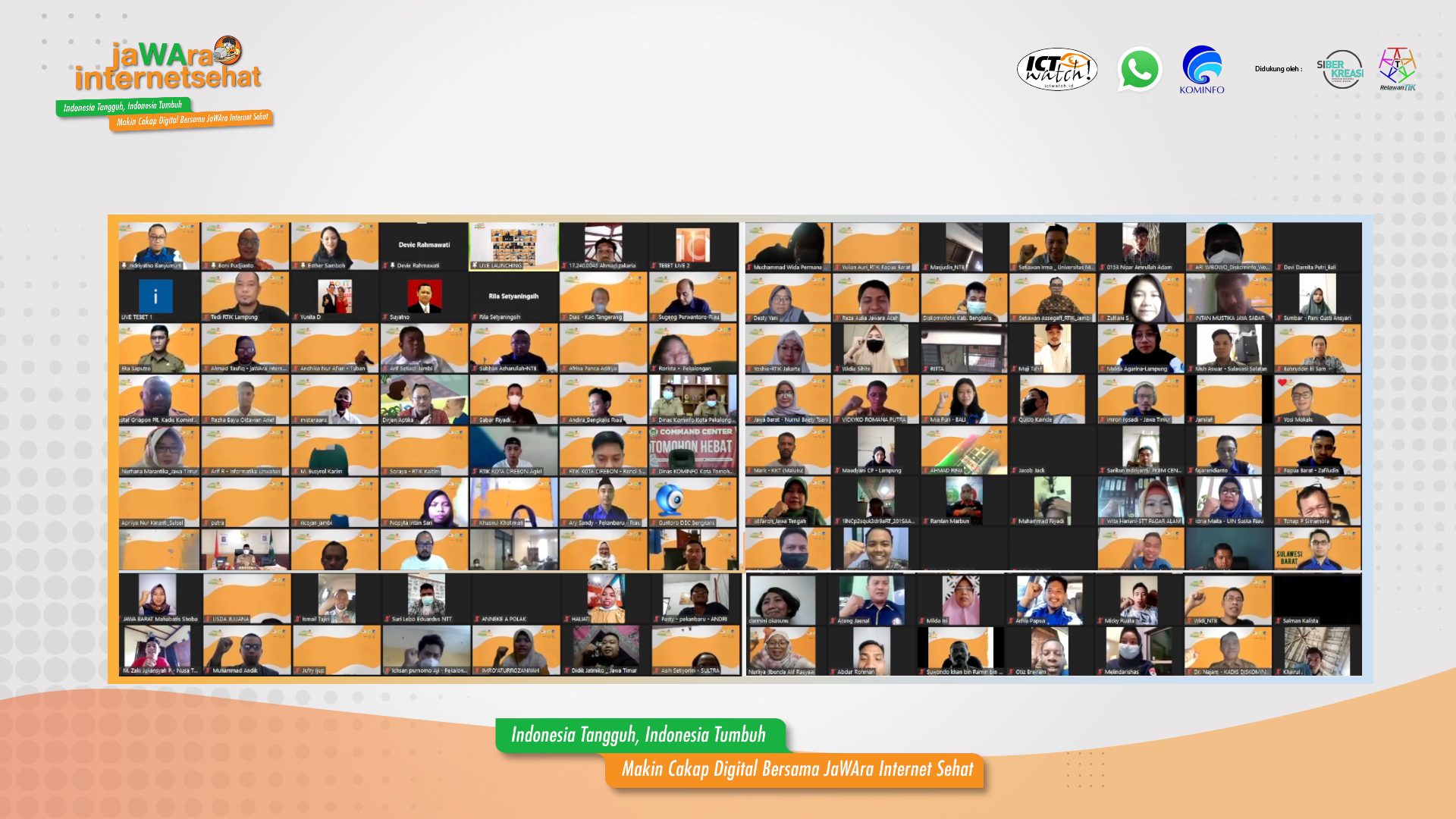 Aktivis Muda Seantero Indonesia Bersatu Gencarkan Literasi Digital Melalui JaWAra Internet Sehat Bersama WhatsApp dan ICT Watch