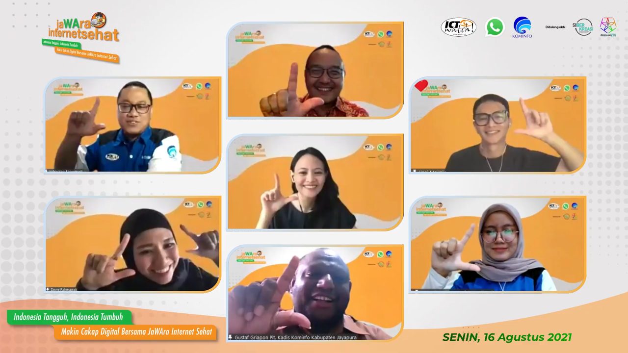 Aktivis Muda Seantero Indonesia Bersatu Gencarkan Literasi Digital Melalui JaWAra Internet Sehat Bersama WhatsApp dan ICT Watch