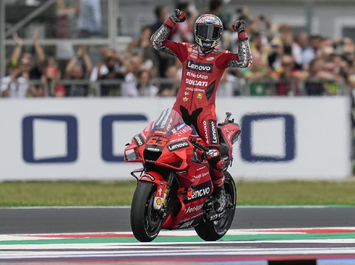 francesco-bagnaia_43 MotoGP San Marino: Bagnaia Menang Beruntun, Bastianini Podium