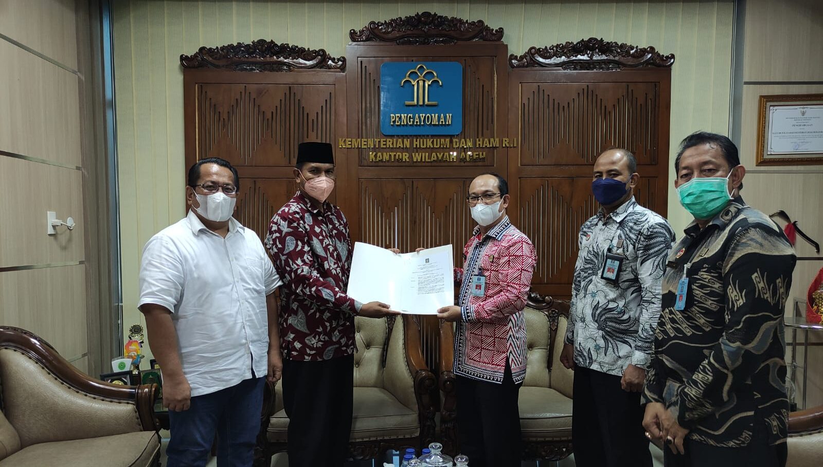 Kakanwil Kemenkumham Aceh Sahkan SK DPP PNA