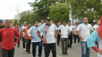 Sekda Aceh Ikut Senam Tolak Serangan Fajar