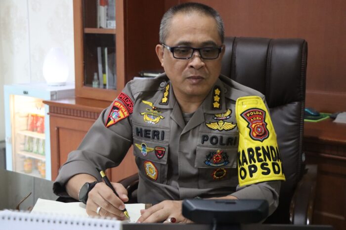 Karo Ops Polda Aceh Rakor Penanggulangan Karhutla bersama Menko Polhukam