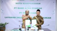 Bank Aceh dan Pegadaian Tandatangani MoU