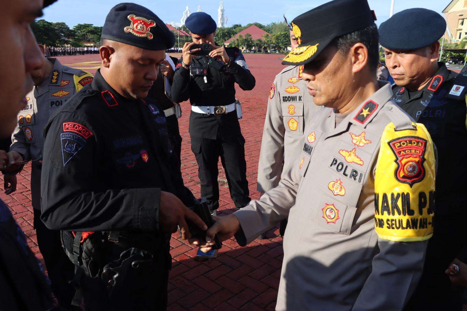 Senpi Personel Polda Aceh Diperiksa, Wakapolda : Cegah Penyalahgunaan!