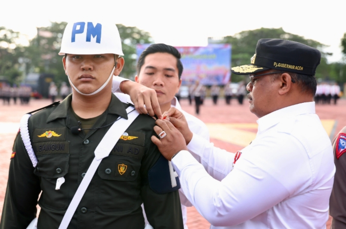 Pj Gubernur Safrizal Pimpin Apel Gelar Pasukan Operasi Lilin Seulawah 2024 di Aceh
