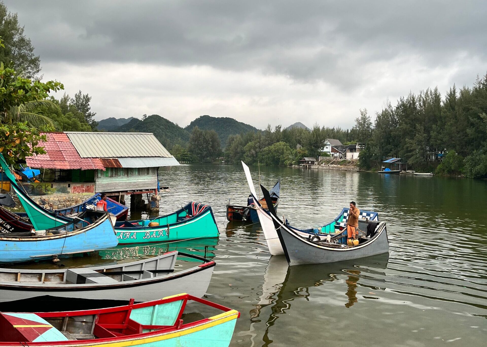Senja di Dermaga (Tua) Lhok Krueng Raba Lhoknga