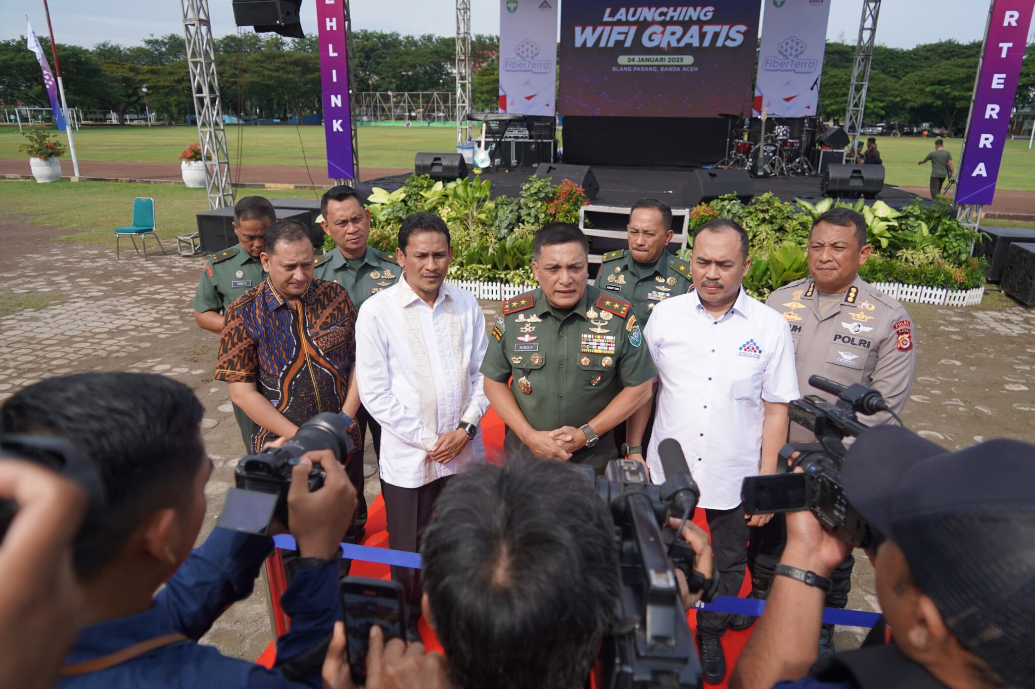 Percepat Akses Informasi, Wifi Gratis AcehLink Resmi Diluncurkan oleh Pangdam IM