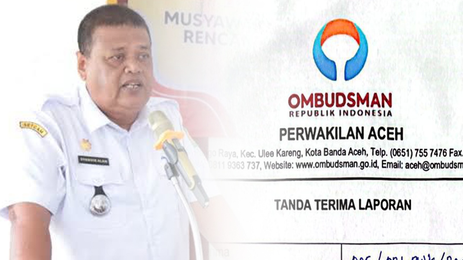 Hambat ADG dan APBG P 2024 Gampong Layeun, Camat Leupung dilaporkan ke Ombudsman RI