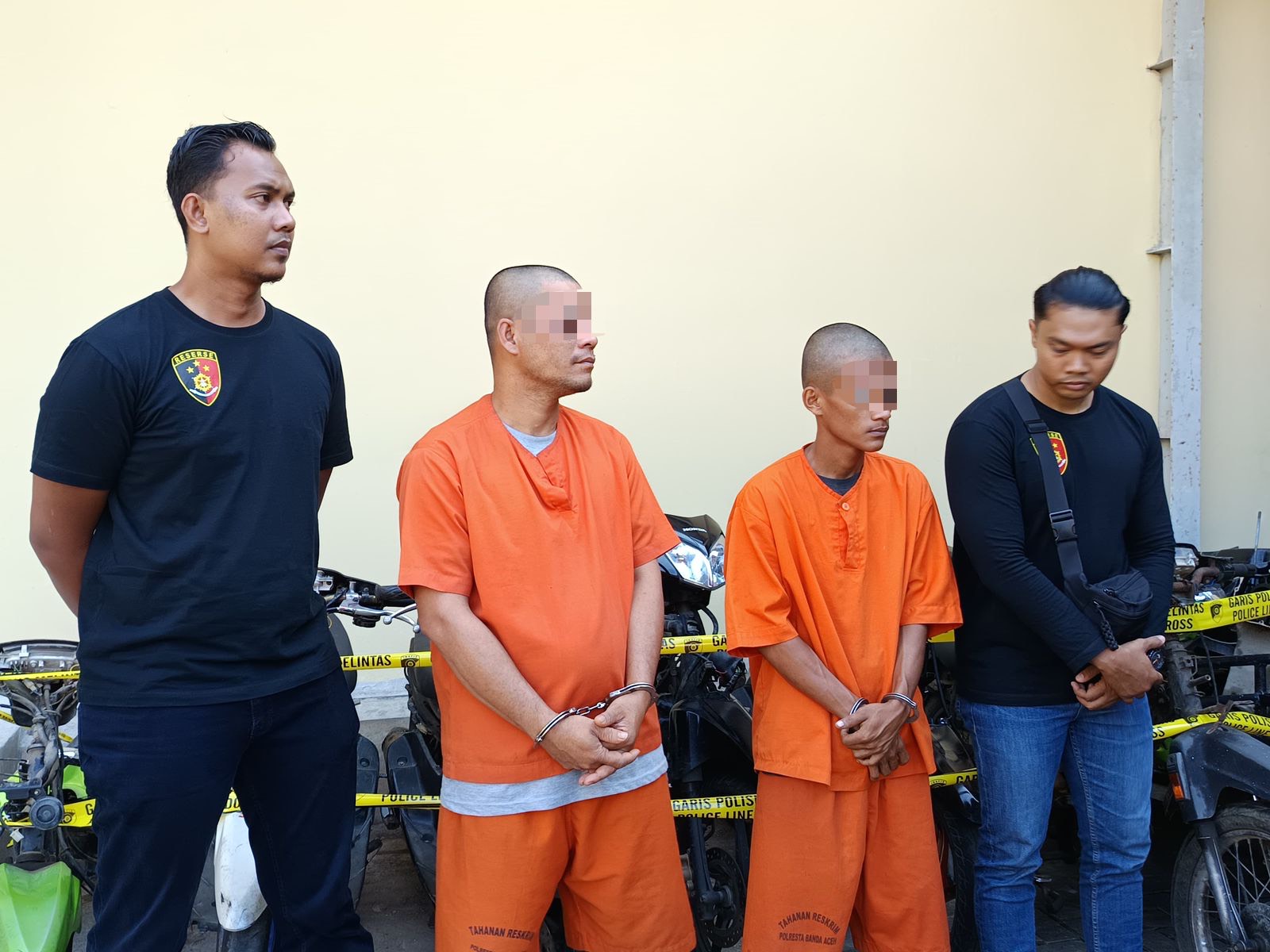 Polresta Banda Aceh Tangkap Komplotan Curanmor, Tiga Pelaku Masih di Bawah Umur