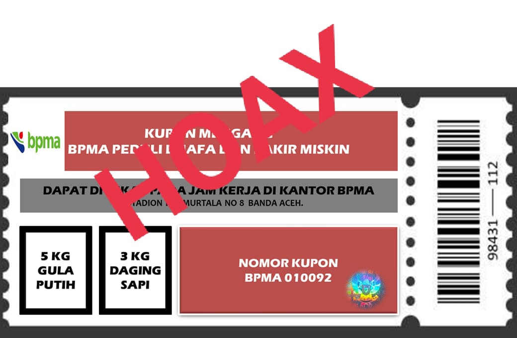 Kupon Meugang Milik BPMA Peduli Duafa Diduga Palsu, Beredar Di Media Sosial