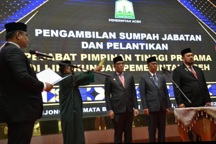 Safrizal ZA Lantik Tiga Pejabat Eselon II