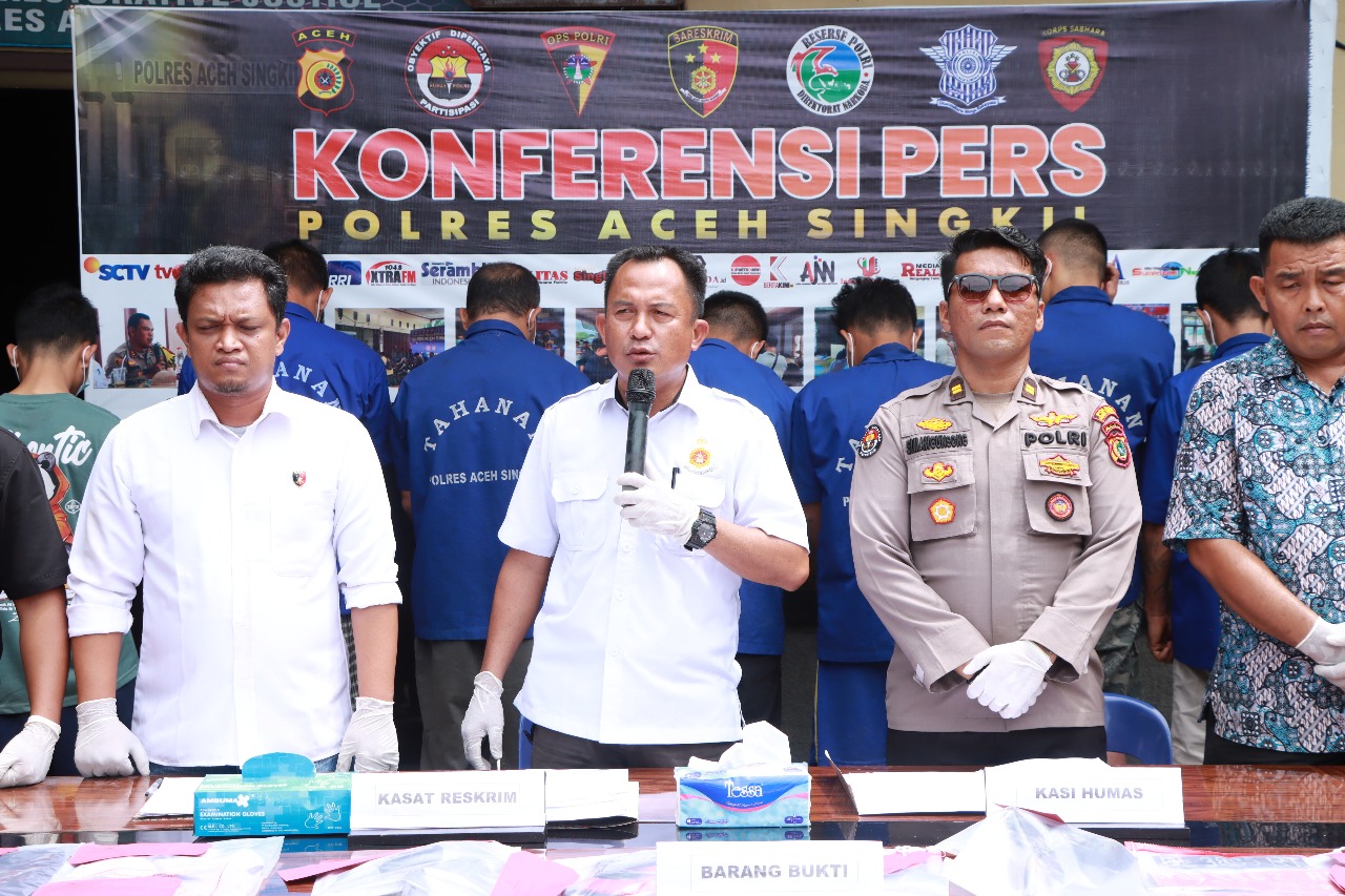 Satreskrim Polres Aceh Singkil Berhasil Ungkap Tiga Kasus pada Awal Tahun 2025