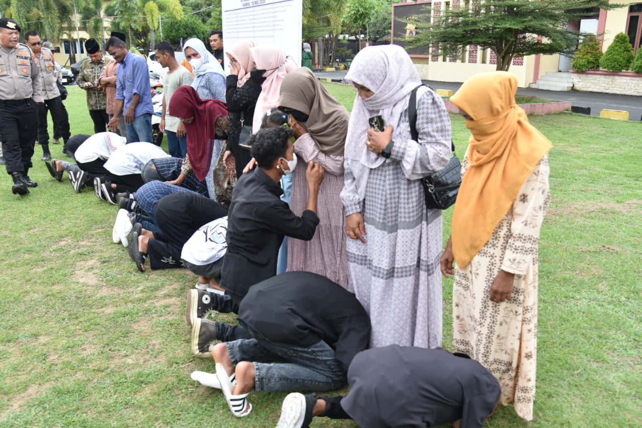 Polres Bireuen Gelar Deklarasi Pembubaran Geng Motor