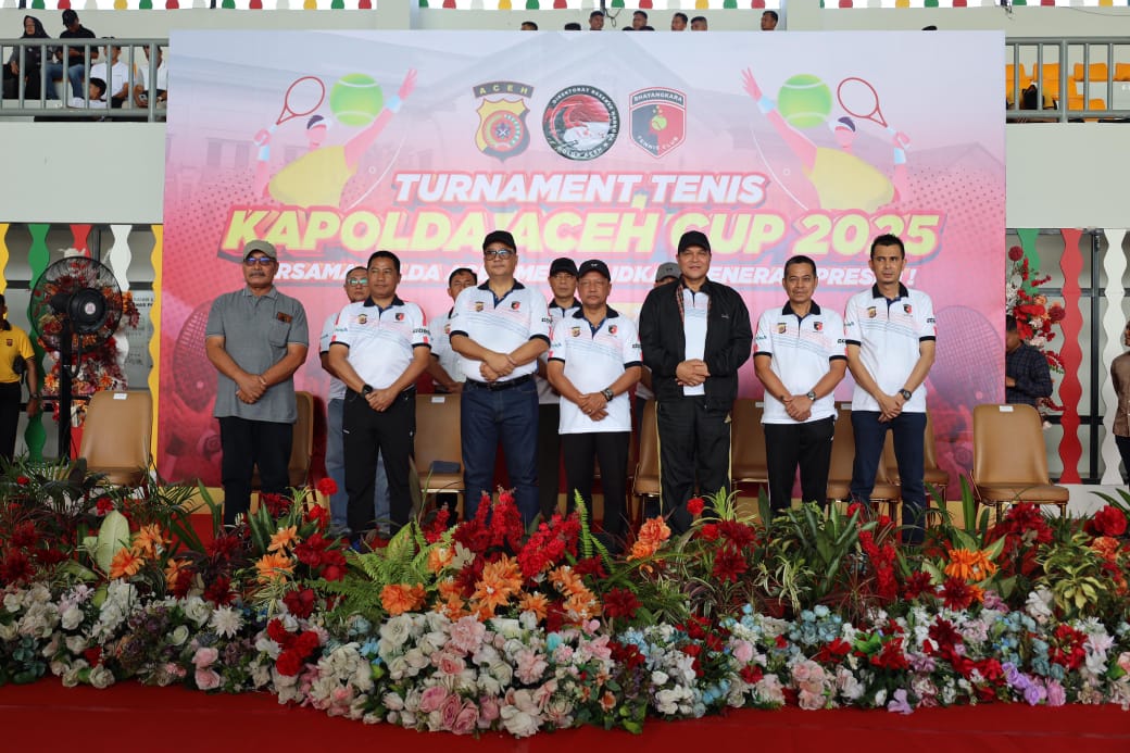Irjen Dr. Achmad Kartiko Buka Turnamen Tenis Kapolda Aceh Cup 2025