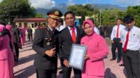 Momen Hari Lahir Pancasila, Kapolres Gayo Lues Beri Penghargaan kepada Istri Personel Berprestasi