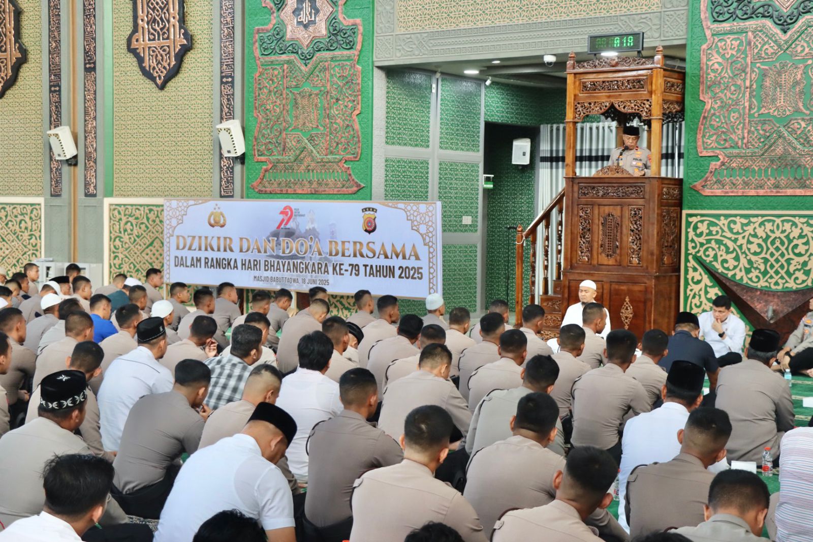 Sambut Hari Bhayangkara, Polda Aceh Gelar Zikir dan Doa Bersama