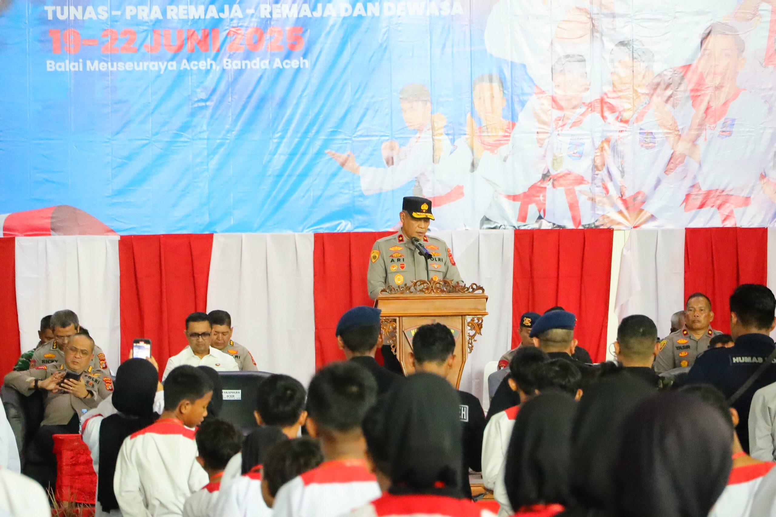 Kejurda Merpati Putih Piala Kapolda Aceh Resmi Dibuka: 614 Atlet Siap Berkompetisi