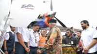 Muzakir Manaf Resmikan Bandara Migas Pertama di Aceh Utara
