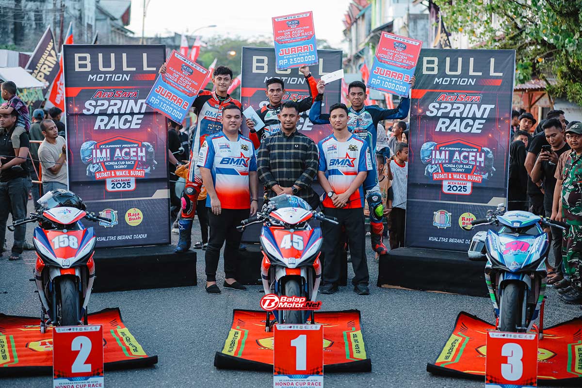 Abdul Malik Juara Sprint Race Perdana Kejurprov IMI Aceh 2025