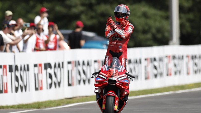 Bagnaia Gagal Finis, Marc Marquez Angkat Trofi Sprint Race Austria