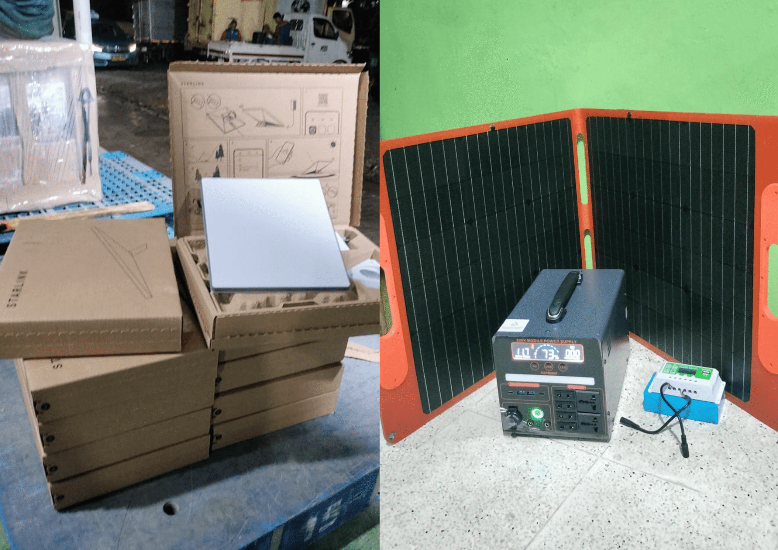 Lusinan Starlink dan Panel Surya Jadi Andalan Relawan Aceh Tangguh
