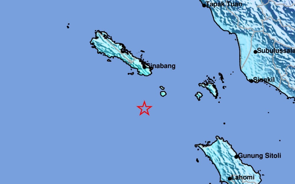 Gempa M 5,3 Guncang Sinabang, BMKG Pastikan Tidak Berpotensi Tsunami
