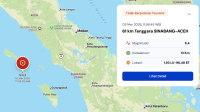 Gempa M 6,4 Guncang Sinabang Aceh Siang Ini, BMKG: Tidak Berpotensi Tsunami