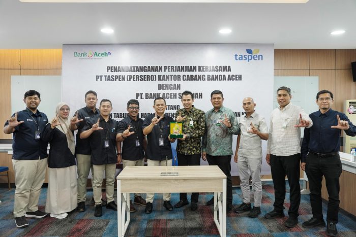 Sinergi Bank Aceh dan PT Taspen Perkuat Layanan Pensiun