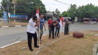 Muspika Blang Bintang Hias Jalanan dengan Bendera dan Umbul-Umbul Merah Putih