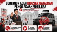 TTI Desak Gubernur Aceh Batalkan Pengadaan Mobil BRA Rp17,25 Miliar