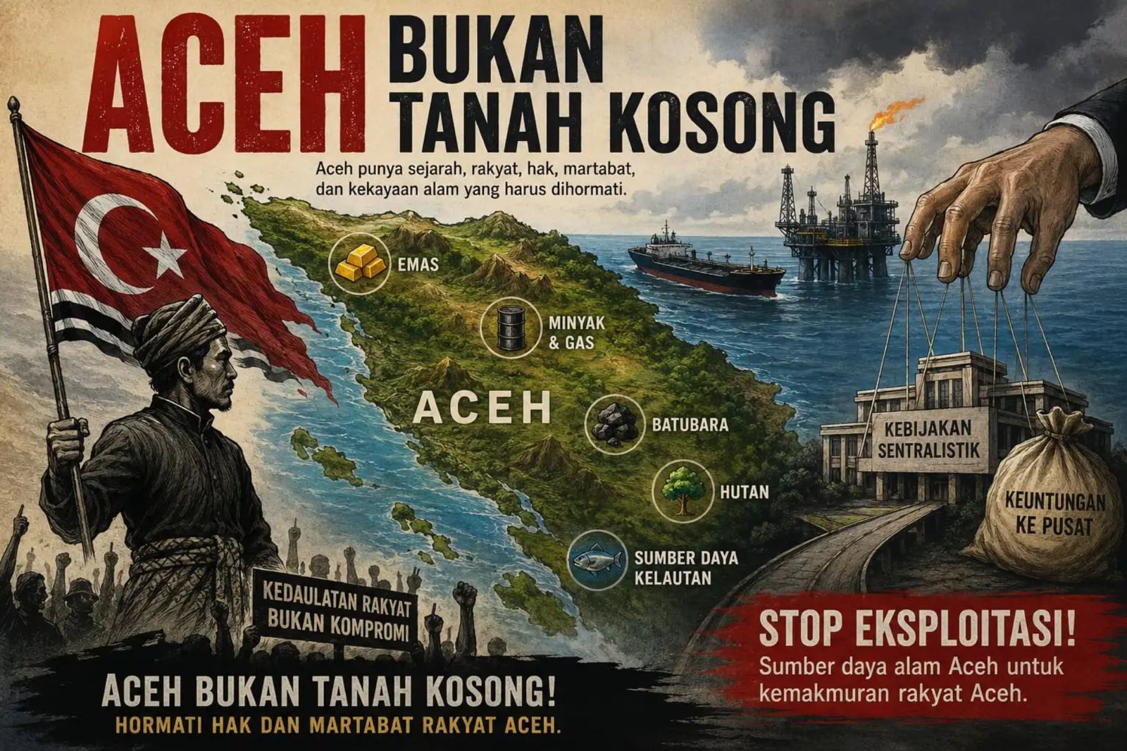 Aceh Bukan Tanah Kosong: Menggugat Dominasi Jakarta atas Kekayaan Alam Serambi Mekkah
