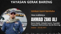 Pendiri Yayasan Gerak Bareng, Ahmad Zaki Ali, Meninggal Dunia Saat Salurkan Bantuan Gempa NTT