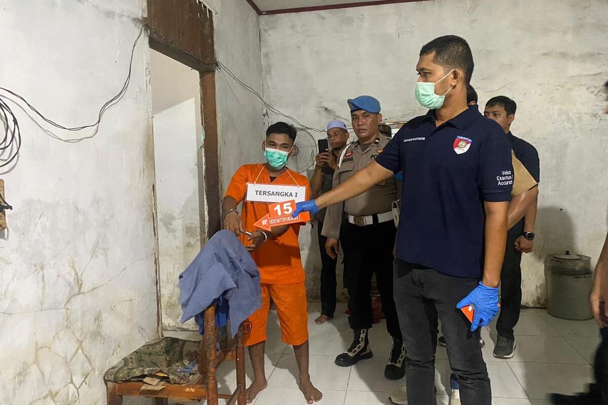 Rekonstruksi Pembunuhan Lansia di Aceh Utara Ungkap Motif Pencurian, Korban Tewas Saat Melawan