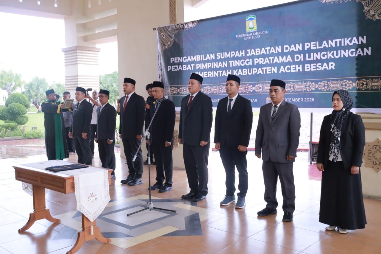 Ardiansyah Dilantik sebagai Sekretaris DPRK Aceh Besar